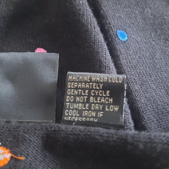 Tailor B. Moss Womens Black Polka-dot Sweater Size XL - Picture 4 of 5